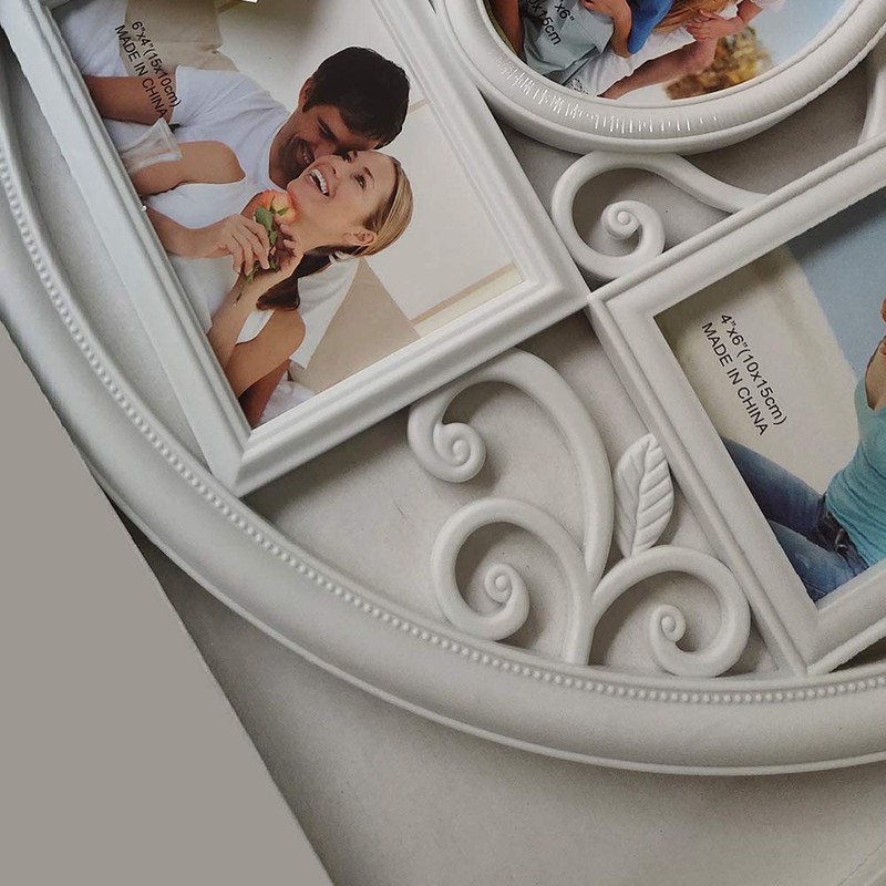 MKUN 2Pack of 4x6 Wall Photo Collage Frames - Round