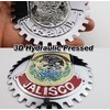 Premium Jalisco Mirror Chrome Red ISO 9001 Mexico Eagle Flag