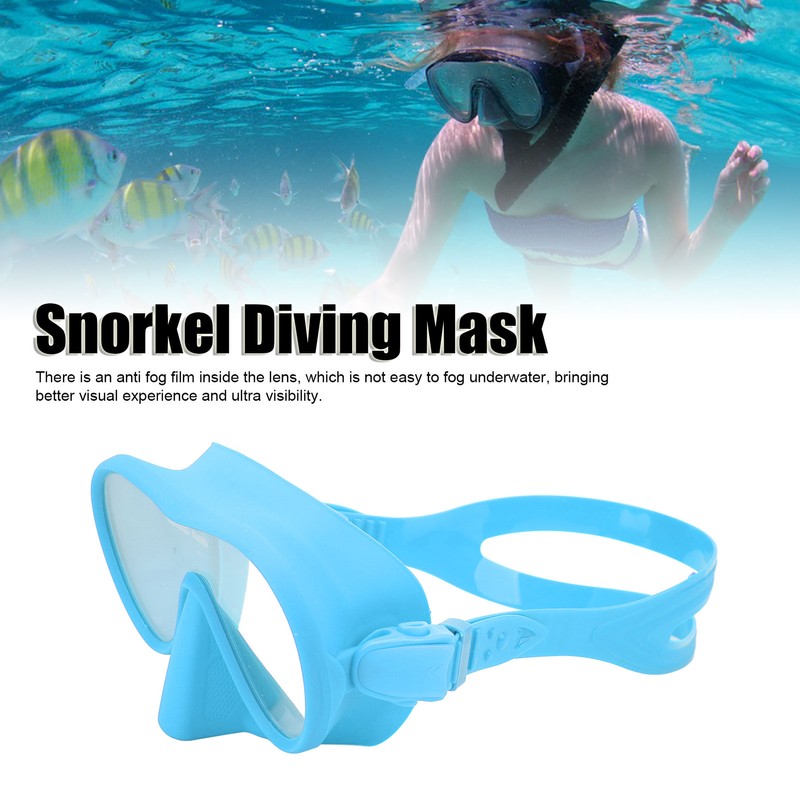 Scuba Diving Goggles Anti Fog Tempered Glass Snorkeling Dive Mask