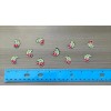 10 Mini Cherries Iron on Fabric Appliques Pre-Cut