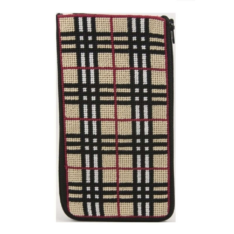 Eyeglass Case - Plaid - Needlepoint Kit