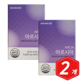 Mugang Bio Artichoke Fructooligosaccharide Arsia 30 tablets x 2 Etres Guarana / 무강바이오 아티초크 프락토올리고당 아르시아 30정 x 2개 이트레스 과라나