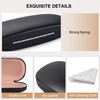 Marvolia Glasses Case Hard Shell Eyeglasses Case PU Leather Protective