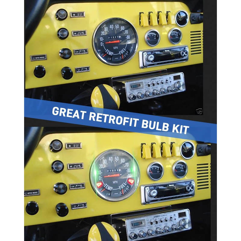 Speedometer Cluster Led Bulb Instrument Panel Light Retrofit Kit fits