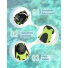 Hikeen Adjustable Snorkel Fins for Adults & Teenagers: Short Swim
