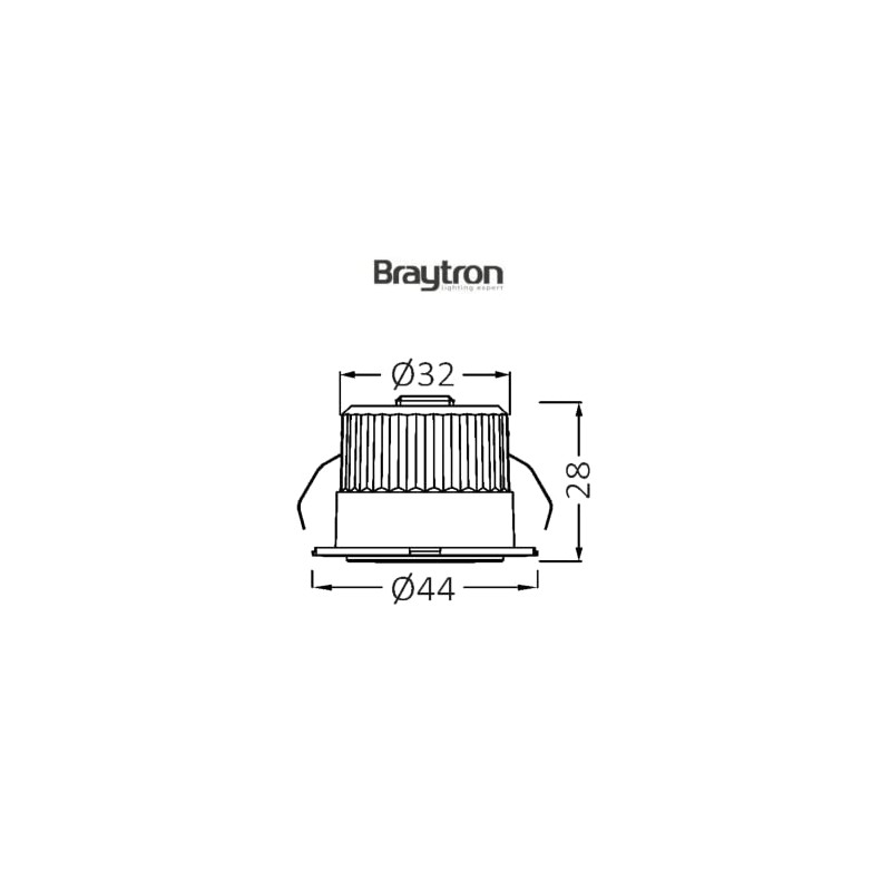 Braytron LED Recessed Spotlight Mini Spot 3 Watt 240 Lumen