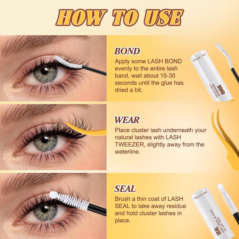 Spider Lash Clusters Kit, Wispy Breeze Cluster Lashes 8-16mm D