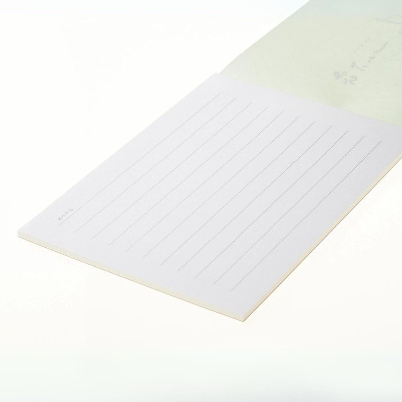 Hatoido Letter Set, Hatoyori, Vertical Rule, Cover (Green), Set of