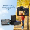 GOROFO 2 Pack of EN-EL15C Batteries and Charger for Nikon