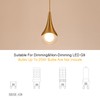 MWZ Gold Plug in Pendant Light,Hanging Lights with Plug in