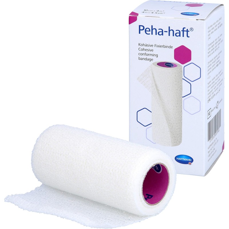 HARTMANN 9324445 Peha-haft Kohäsive Elastische Fixierbinde, 10cm x 4m