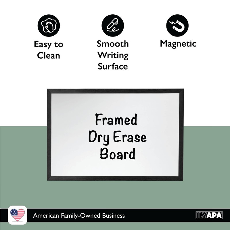 Ilyapa Extra Large Dry Erase Board for Wall - Wood