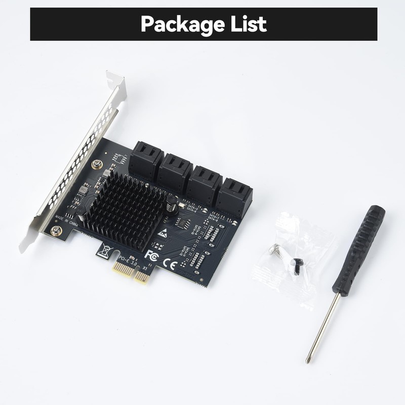 ELUTENG 8-Port PCIe to SATA 3.0 Expansion Card SATA 6Gb/s