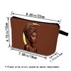 YULUENZE African American Lady Makeup Bag Cute Small Organizer Bag