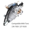 Ewillownm Compatible with Carburetor for Toro 136-7826 Repl 127-9183 Timecutter