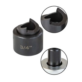 UTZIKO 3/4" Conduit Knockout Punch Unit with Manual Draw Stud - 1.115" Actual Hole Size, Versatile Usage and Precise Punching Capability