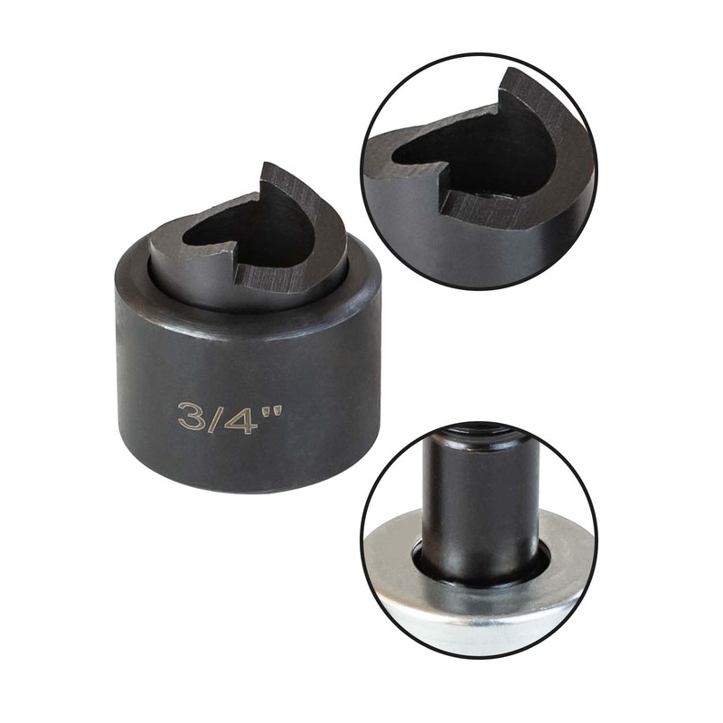 UTZIKO 3/4" Conduit Knockout Punch Unit with Manual Draw Stud