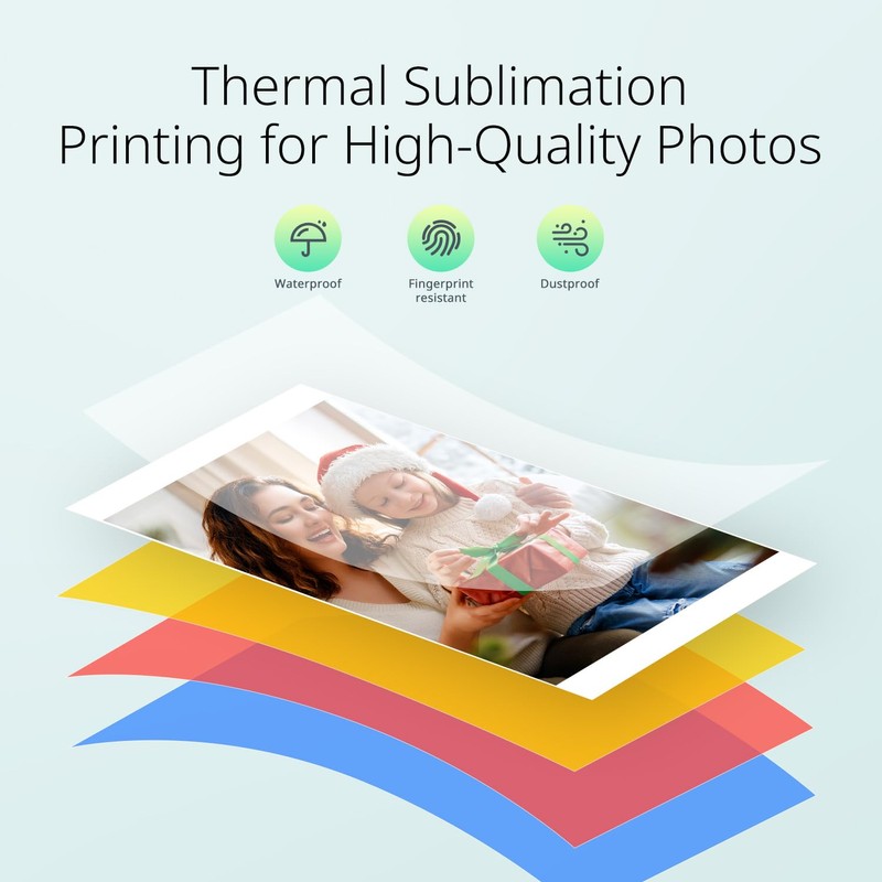YOTON Photo Printer, Picture Printer with 54 Sheets (4"x6") &