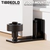 TIBEGOLD Barn Door Floor Guide, Wall Mounted Barn Door Rollers
