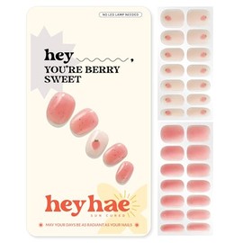 Heyhae Tiras de Gel Semicurado para Uñas - Hey, You're Berry Sweet