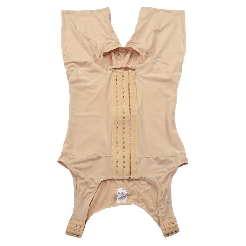 Men Shapewear Bodysuit Soft Breathable Adjustable Postoperative Compression Slimming Bodysuit