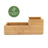 Hanseküche Bamboo Storage Boxes, Set of 2, Wooden Organiser Boxes,
