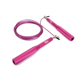 Majestic Sport Steel Skipping Rope - Rope Skipping with Ball Bearings Adjustable 300cm 2.5mm - Perfect for Intense Cardio & Interval Training Pink