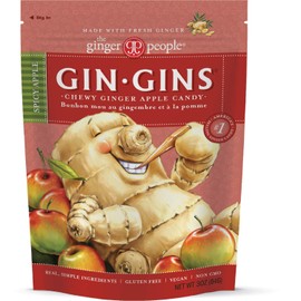 THE GINGER PEOPLE Spicy Apple Gin Gins Ginger Chews, 3 OZ