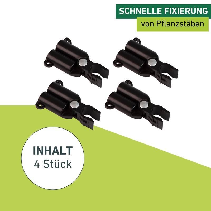 Windhager Plant Rod Connector, Trellis Hinge, Rod Holder for Plant