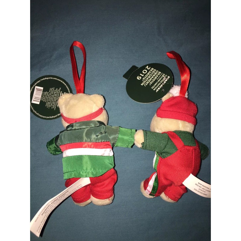 Starbucks 2019 Starbucks Bearista Plush Bear Set Christmas Tree Ornament