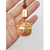Lucky Cat Keychain Feng Shui Charms Car Key Chain Accessories,