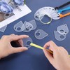 Clear Acrylic Bobbins, 40 PCS Embroidery Floss Organizer Drop Cross