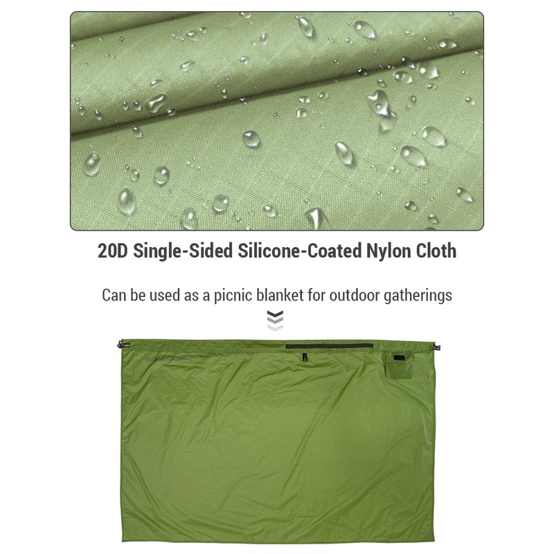 Rain Skirt for Backpacking Hiking Lightweight and Portable with a