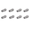 SAT-FOX TV Plug Set: 4 Coaxial Plugs and 4 Coaxial