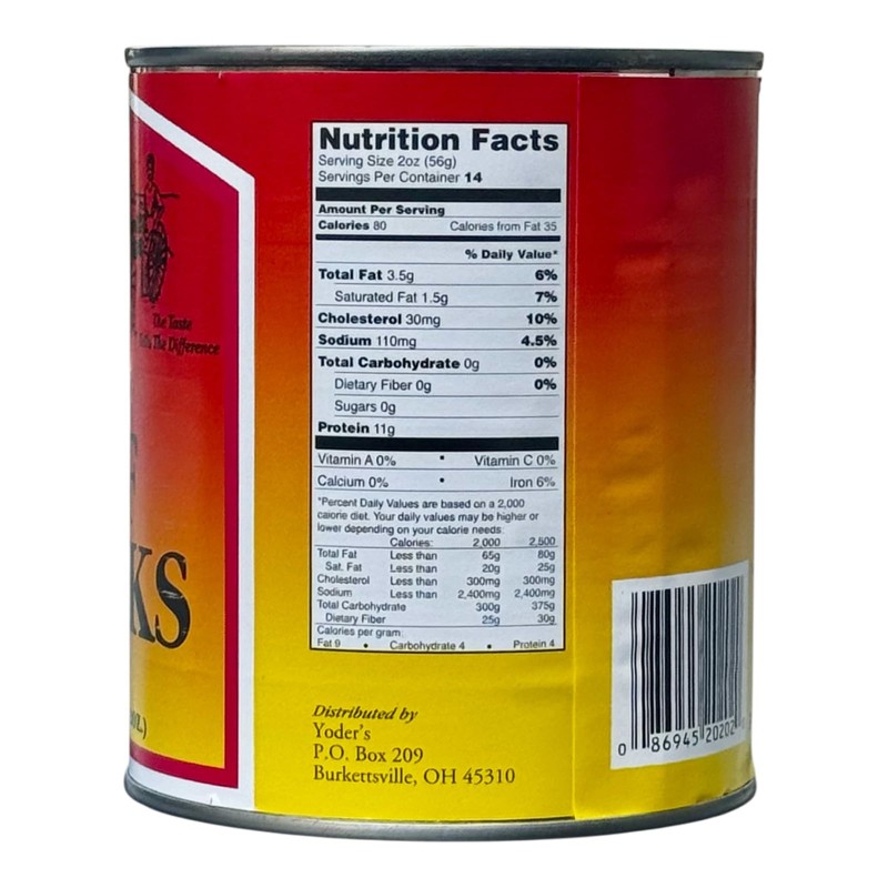 Yoder's Canned Premium Boneless Beef Chunks, 28 Oz(1 lb.12 Oz,1