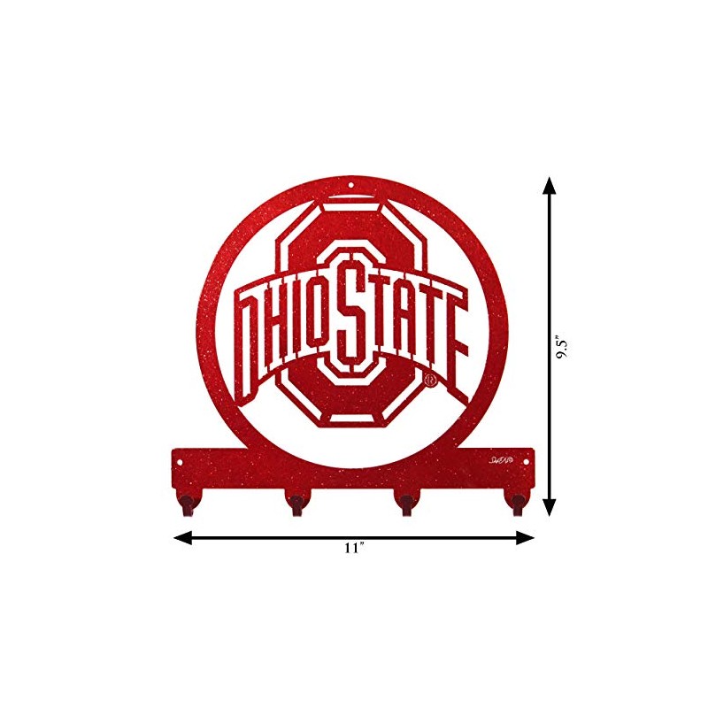 SWEN Products Ohio State Buckeyes Metal Key Chain Hanger -
