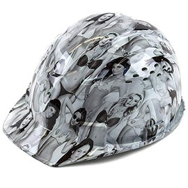 Troy Safety RK-HP34-LADIES Patterned Hard Hat Cap Style with 4 Point Ratchet Suspension (Ladies)