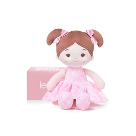 LeyaDoll Soft Baby Doll-12inch-Best Gift for Your Little One-FloraBelle(Pink)