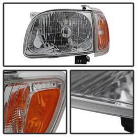 ACANII - For 2001-2004 Toyota Tacoma Headlights+Corner Parking Signal Lights+Bumper Lamps Driver + Passenger Side
