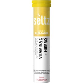 Seltz Hierro + Vitamina C, Tabletas Efervescentes, Suplemento para Energía y Salud Inmunológica