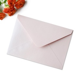 KUCHYNEE 50PCS A7 Pearl Blush Pink Envelopes, 5x7'' Self Seal Envelopes Perfect for Weddings invitation, Birthday, Photos, Acrylic invitation, Christmas Gift Cards Envelope, 5.3 x 7.6'' inches