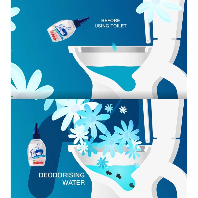 One-Drop Toilet Deodorizer, Morning Garden,20 millilitre