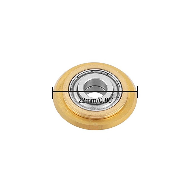 LDEXIN 2pcs Titanium Coated Tile Rotary Ball Bearing Cutting Wheel