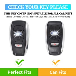 for Subaru Key fob Cover case,Texture Soft TPU and Leather Key case/Skin,4-Buttons fit BRZ Legacy Outback Ascent Crosstrek Forester WRX Remote Key Vehicle Accessories (White Rose)