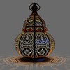 Ziva Metal Oriental Moroccan Storm Lantern, 30 cm, for Outdoors