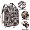 Xunteny Leopard Women Laptop Backpack, College School Backpack Bookbag 15.6