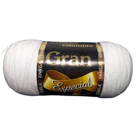 Estambres Gran Especial marca Omega, madeja de 350 gramos (Blanco)