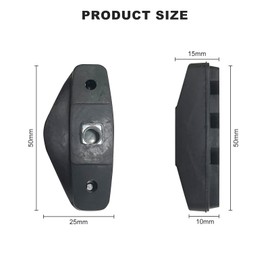 2 Pairs Road Bike Brake Pads, Bicycle Brake Shoes, Black Brake Shoes, for Aluminium Rims