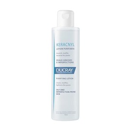 DUCRAY, Keracnyl Loción Purificante Facial, Cierra Poros y Matifica, Para Piel Grasa o con Tendencia Acnéica, 200ml