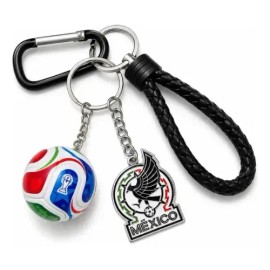 DOUAD Llavero Balón De Fútbol Pelota Metálico Giratorio Recuerdo Deportivo Torneo 2026 Edición Especial Regalo Coleccionable Para Fans Aficionados Mochila Llaves Carro Accesorios Souvenir Parejas